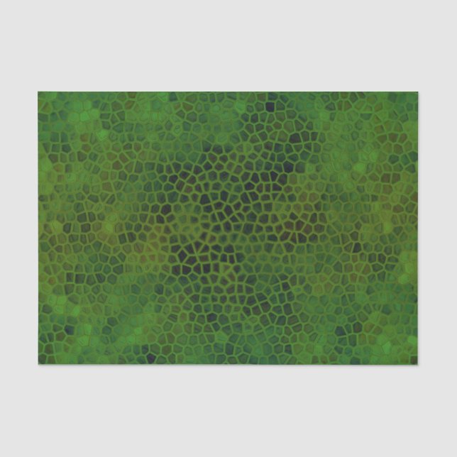 Papier Mousseline Dinosaure Vert Masquer le papier de tissus (Recto)