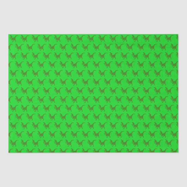 Papier Mousseline Dinosaures (Recto)
