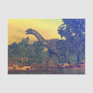 Papier Mousseline Dinosaures d'Ampelosaurus