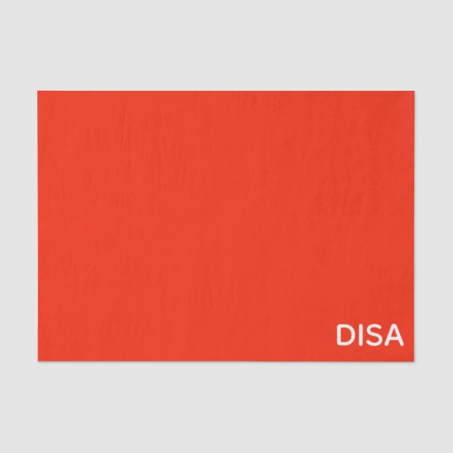 Papier Mousseline Disa Red color (Recto)