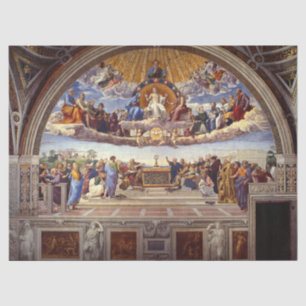 Papier Mousseline Disputation du Saint Sacrement par Raphael