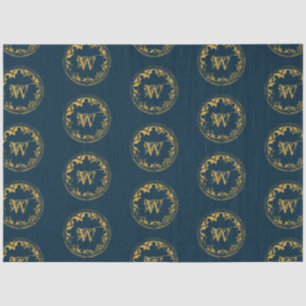 Papier Mousseline Distressed monogram
