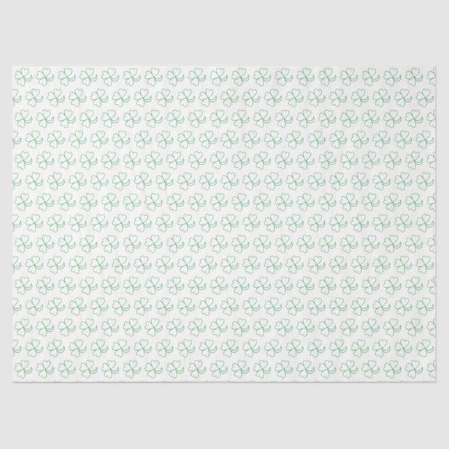 Papier Mousseline Document de travail - Plan Shamrock vert (Recto)