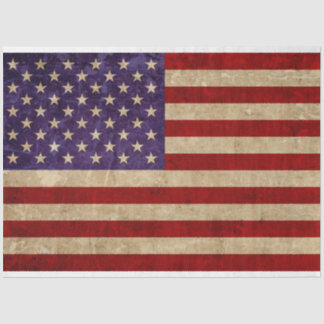 Papier Mousseline Document de travail sur le drapeau des États-Unis 