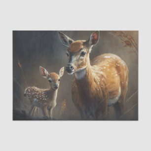 Papier Mousseline Doe et fawn