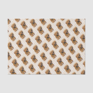 Papier Mousseline Dogue de Bordeaux Peinture - Cute Original Chien A