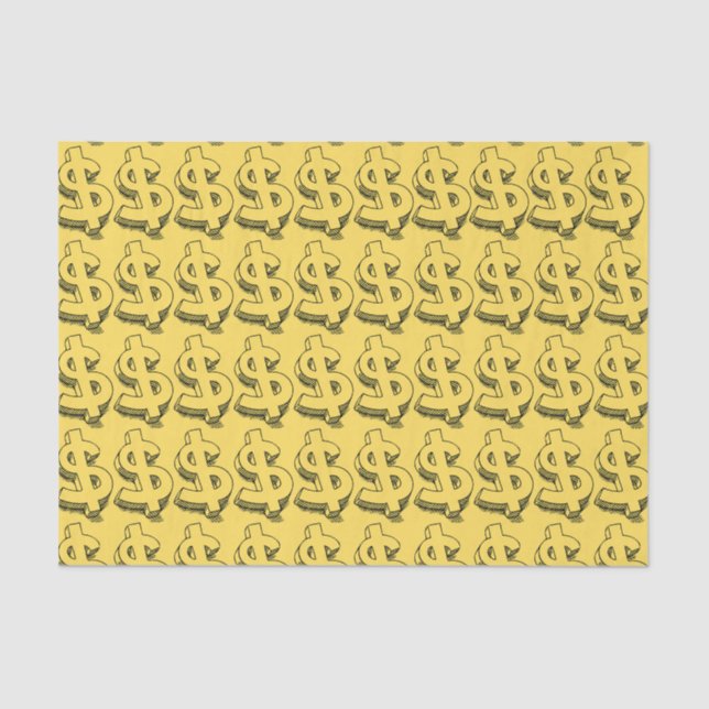Papier Mousseline dollar or (Recto)