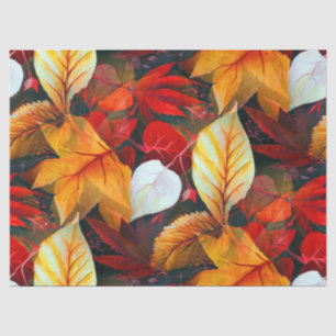 Papier Mousseline Domaine du feuillage avec Feuilles d'érable aux co