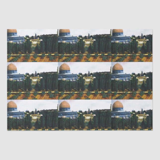 Papier Mousseline Dôme du Rocher, Jérusalem (Recto)