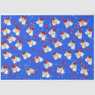 Papier Mousseline Domino enveloppement cadeau à thème - Noël