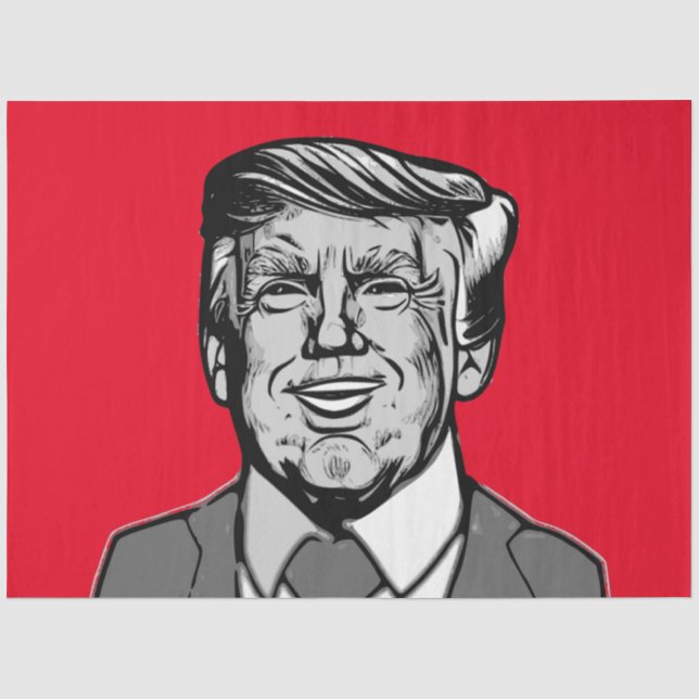 PAPIER MOUSSELINE DONALD TRUMP (Recto)