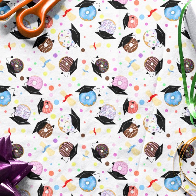 Papier Mousseline Donuts et diplômes Motif (Créateur téléchargé)