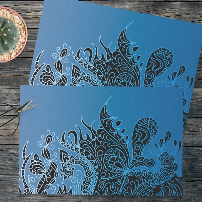 Papier Mousseline Doodle Abstrait Hippie Tribale Tirée À La Main Boh (Créateur téléchargé)