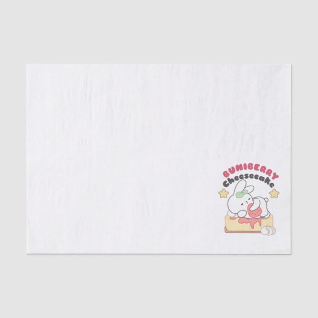 Papier Mousseline Douceur : Buniberry Cheesecake Delight (Recto)
