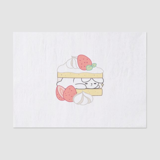 Papier Mousseline Doux Snuggets : Buniberry Shortcake Delight (Recto)