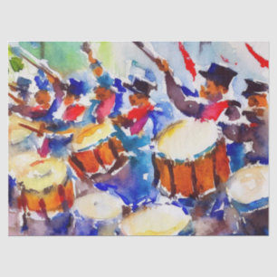 Papier Mousseline Douze jours de Noël : Drummers Drumming (D),