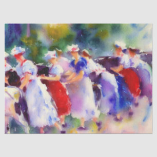 Papier Mousseline Douze Jours de Noël : Milking A-Maids (E),