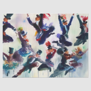 Papier Mousseline Douze jours de Noël : Seigneurs A-Leaping (B),