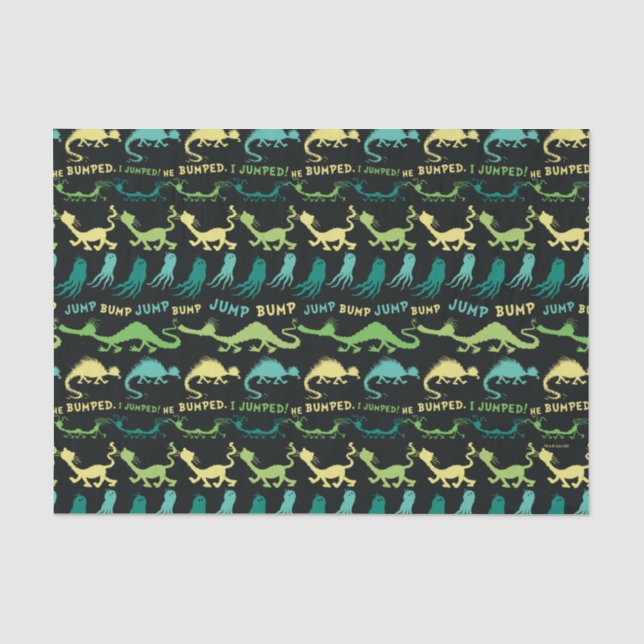Papier Mousseline Dr Seuss | Motif Hallowen "Bump Jump" (Recto)