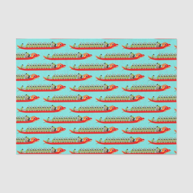 Papier Mousseline Dragon Boat Racing (Recto)