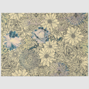 Papier Mousseline Dragonfly Gold Garden
