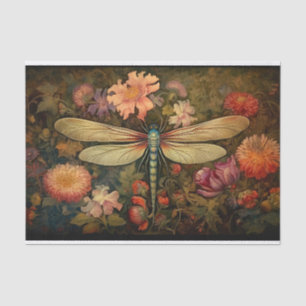 Papier Mousseline Dragonfly in Florals 7 Papier de découpage