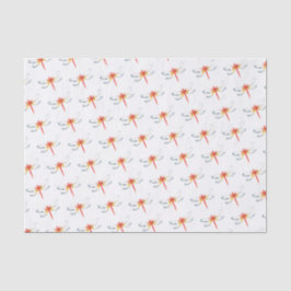 Papier Mousseline Dragonfly rouge