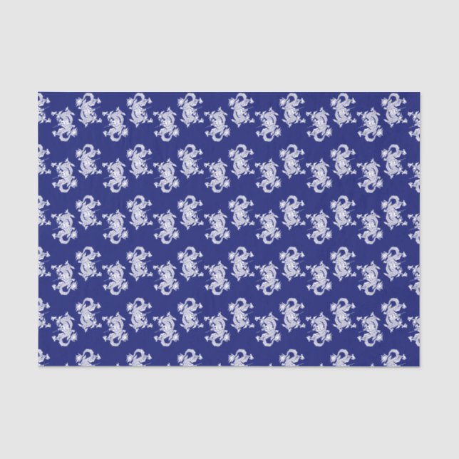 Papier Mousseline Dragons chinois (Recto)