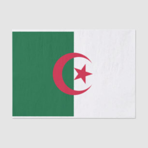 Papier Mousseline Drapeau algérien patriotique