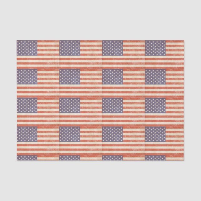 Papier Mousseline Drapeau américain (Recto)