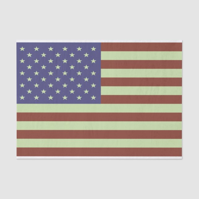 Papier Mousseline Drapeau américain (Recto)