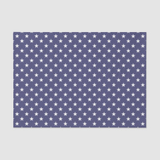 Papier Mousseline Drapeau américain : les étoiles blanches sur le dr