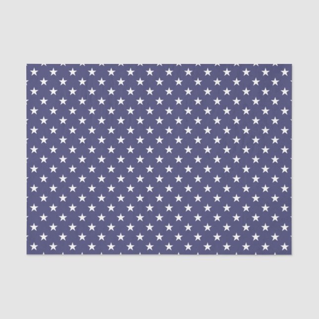 Papier Mousseline Drapeau américain : les étoiles blanches sur le dr (Recto)