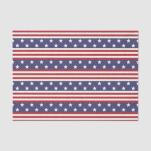 Papier Mousseline Drapeau américain patriotique Etats-Unis de
