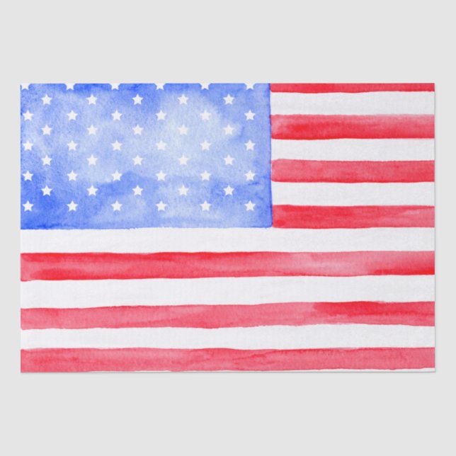 Papier Mousseline Drapeau américain Stars and Stripes (Recto)