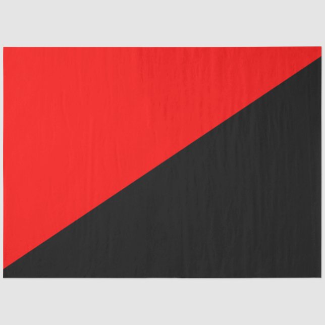 Papier Mousseline Drapeau anarchiste (Anarchisme) Papier de tissus (Recto)