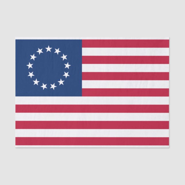 Papier Mousseline Drapeau Betsy Ross (Recto)