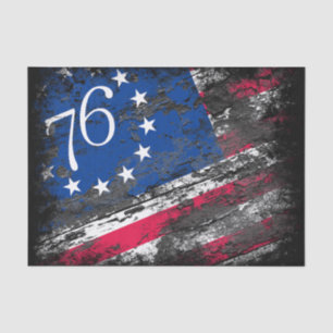 Papier Mousseline Drapeau Betsy Ross 1776 4 juillet patriotique