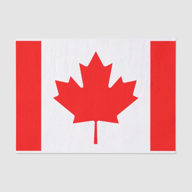 Papier Mousseline Drapeau canadien do-it-yourself papier d'emballage (Recto)