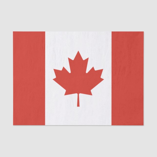 Papier Mousseline Drapeau canadien patriotique (Recto)