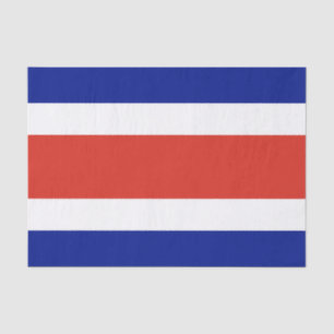 Papier Mousseline Drapeau civil du Costa Rica