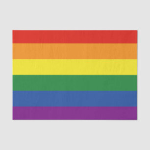 Papier Mousseline Drapeau d'arc-en-ciel de gay pride