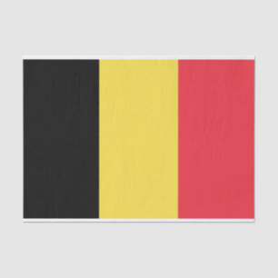 Papier Mousseline Drapeau de Belgique Papier Tissu