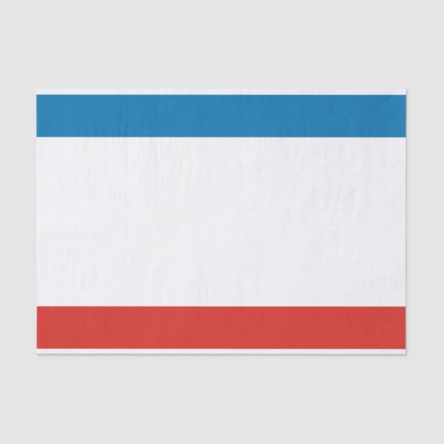 Papier Mousseline Drapeau de Crimée (Recto)