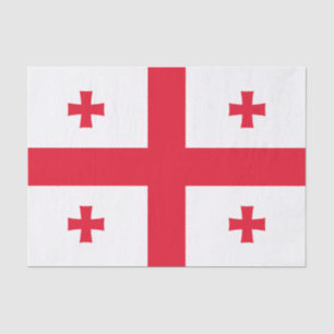 Papier Mousseline Drapeau de Géorgie