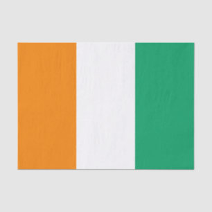 Papier Mousseline Drapeau de la Côte d'Ivoire