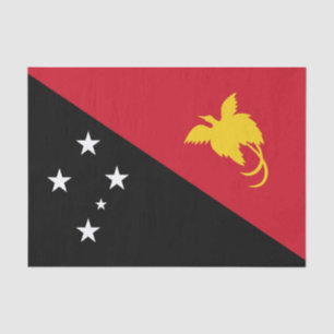 Papier Mousseline Drapeau de la Papouasie-Nouvelle-Guinée