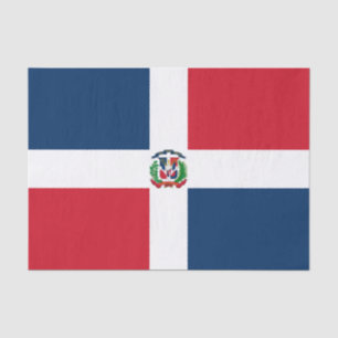 Papier Mousseline Drapeau de la République dominicaine