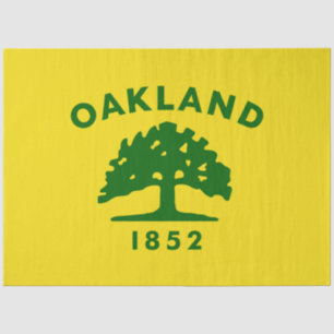 Papier Mousseline Drapeau de la ville d'Oakland (Californie)