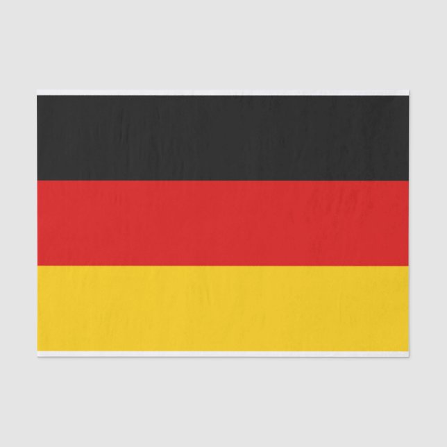 Papier Mousseline Drapeau de l'Allemagne Papier de tissus (Recto)
